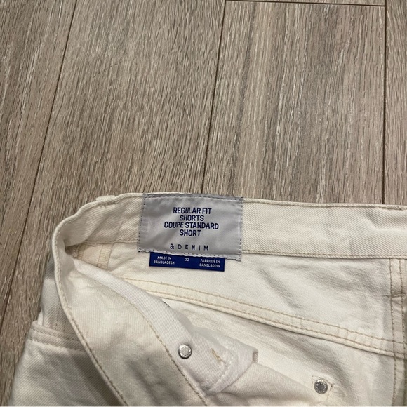 Cream Ripped Jorts - Picture 2 of 3